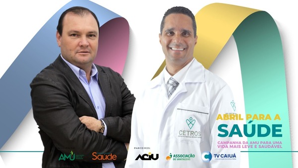 Na abertura, Tatu recebe Dr. Fábio Carvalho, presidente da AMU